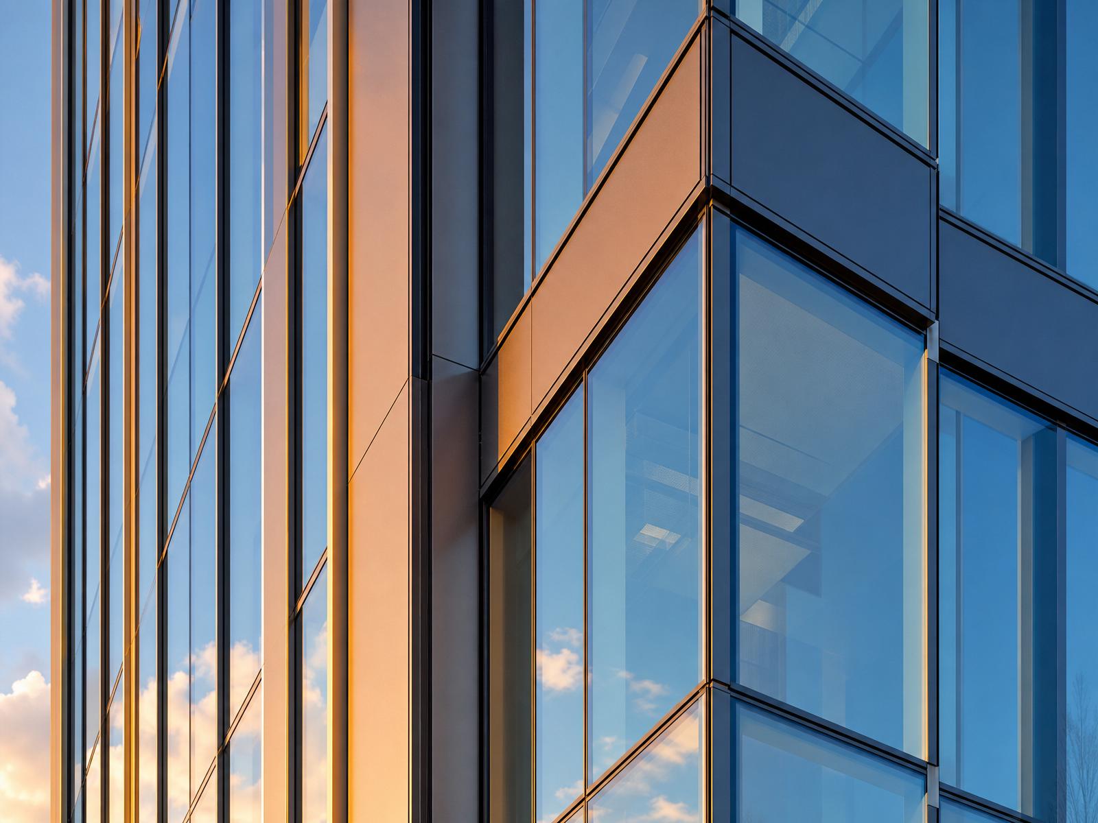 Engineered façade detail